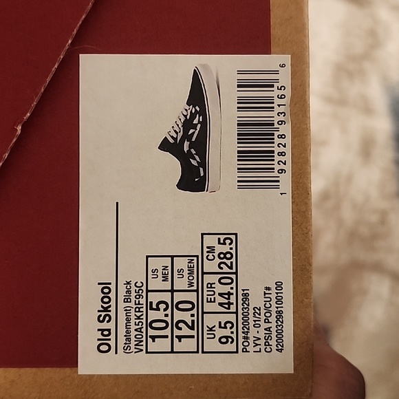 Vans Old Skool Statement black men's 10.5 women's 12 - Picture 6 of 6